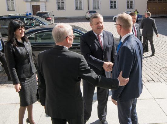 Riigikogu esimees Eiki Nestor kohtus Gruusia peaministri Giorgi Kvirikashviliga